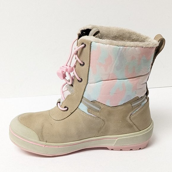 Keen Kelsa Tall Waterproof Boots, Taupe, Little Kids 2 M - Picture 4 of 7